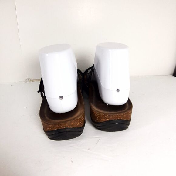 Dansko women's Janelle Eu40 US9-9,5 Leather Animal Print Strappy Thong Sandals - Picture 6 of 13